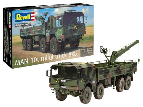 Model plastikowy ciężarówka man 10t milgl 8x8 1/35