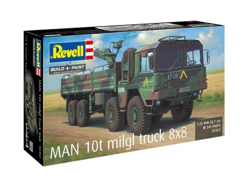 Model plastikowy ciężarówka man 10t milgl 8x8 1/35