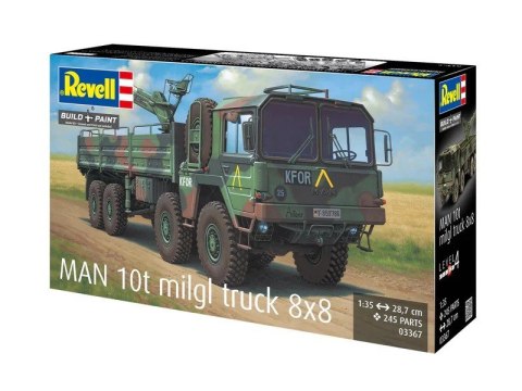 Model plastikowy ciężarówka man 10t milgl 8x8 1/35
