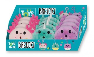 Brelok donut pluszowy mix 12szt display