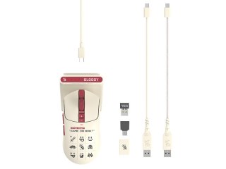 Mysz A4TECH BLOODY R72 ULTRA DUO WRLS 2,4G+USB Pixels Red