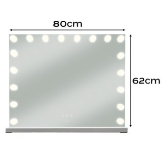 Lusterko kosmetyczne 80x62cm LED Soulima 25808