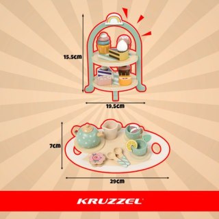 Zestaw do herbaty dla dzieci +patera Kruzzel 26418