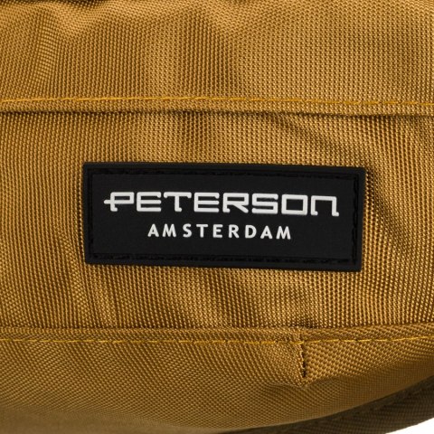Praktyczna, żółta saszetka z poliestru zamykana suwakiem - Peterson