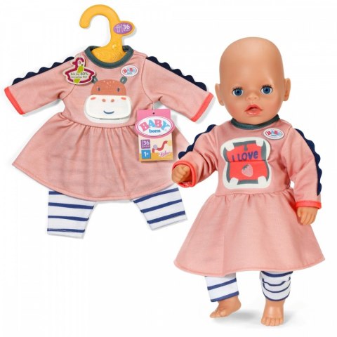 Baby born sukienka dżungla długie rękawy 36 cm
