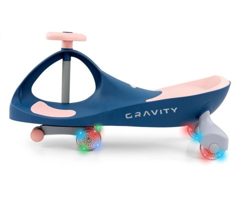 Jeździk grawitacyjny gravity granatowo-różowy