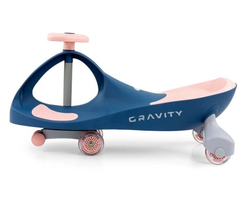 Jeździk grawitacyjny gravity granatowo-różowy