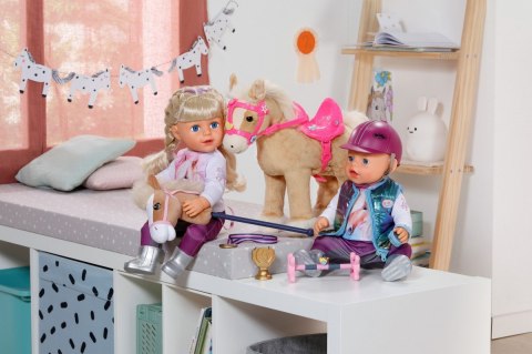 Zestaw hobby horse dla lalki baby born 43 i 36 cm
