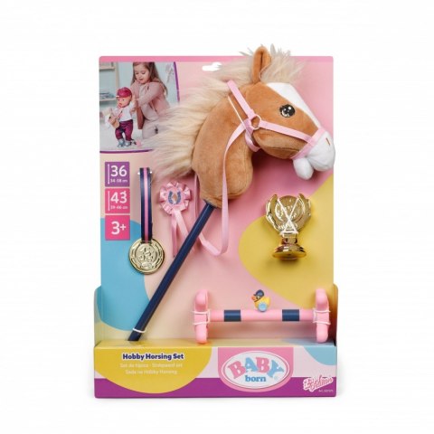 Zestaw hobby horse dla lalki baby born 43 i 36 cm