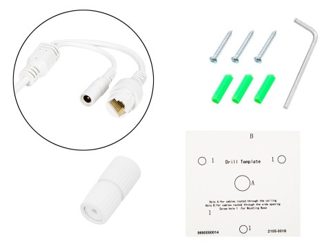 77-865# Kamera ip blow 8mp bl-i8hl28bbm/poe grafit tubowa mikrofon hybridlight