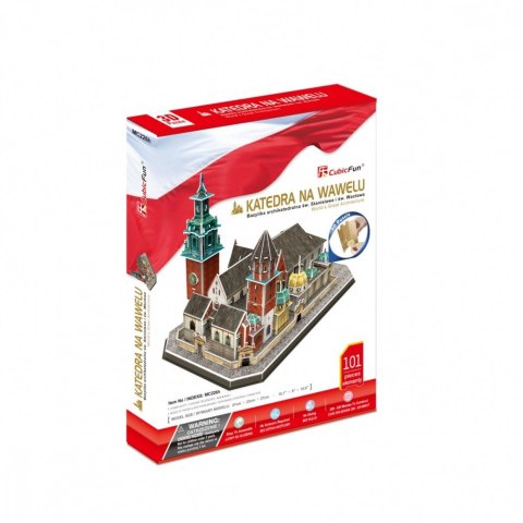 Puzzle 3d katedra na wawelu 101 elementów