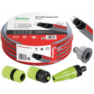 Wąż ogrodowy 6 warstw 30m 1/2" Vartco + złączki