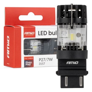 Żarówka led lumitec 3157 p27/7w 12v full canbus biała 1 szt. amio-04691