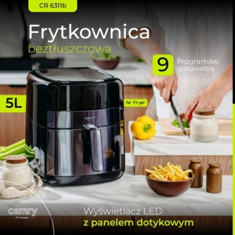 CR 6311b Black Frytkownica beztłuszczowa | 9 programów | 5,0 l | air fryer