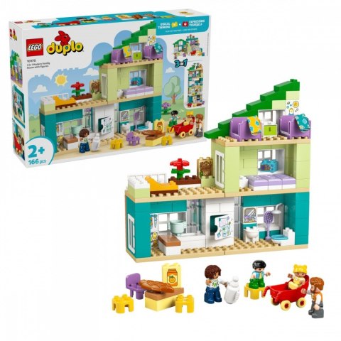 Klocki duplo 10470 nowoczesny dom rodzinny 3 w 1 z figurkami