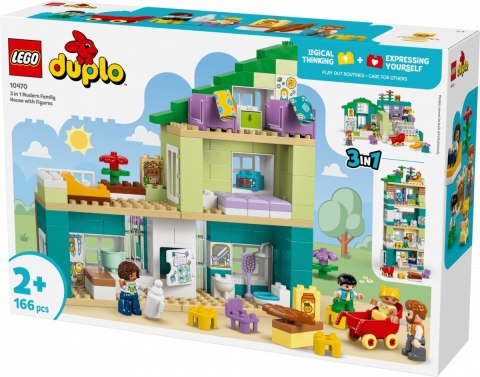 Klocki duplo 10470 nowoczesny dom rodzinny 3 w 1 z figurkami