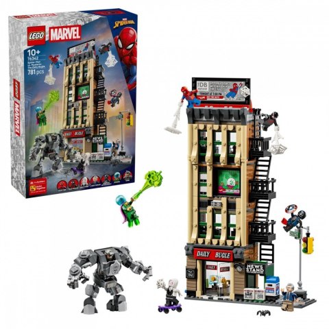 Klocki super heroes 76342 spider-man kontra mysterio: daily bugle