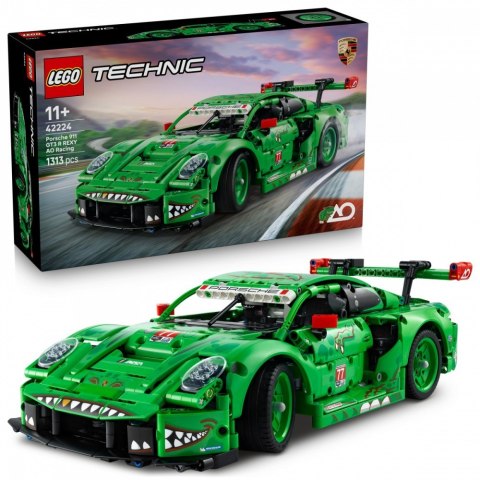 Klocki technic 42224 samochód porsche 911 gt3 r rexy ao racing
