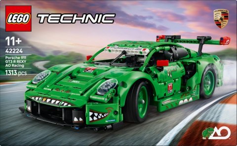 Klocki technic 42224 samochód porsche 911 gt3 r rexy ao racing