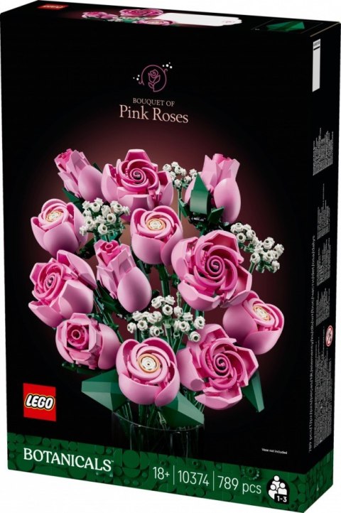 Klocki botanicals 10374 bukiet różowych róż