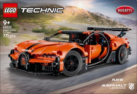 Klocki technic 42222 hipersamochód bugatti chiron pur sport