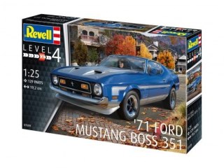 Model plastikowy samochód 71 ford mustang boss 351 1/25