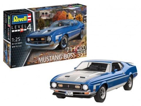 Model plastikowy samochód 71 ford mustang boss 351 1/25