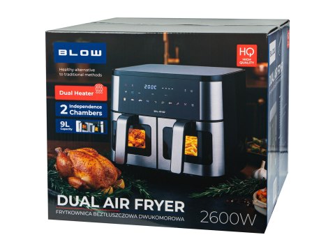 44-601# Air fryer frytkownica beztłuszczowa blow 2500w 9l dwukomorowy