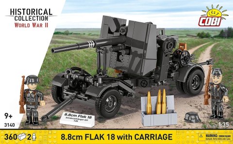 Klocki 8.8 cm flak z wózkiem 360 klocków