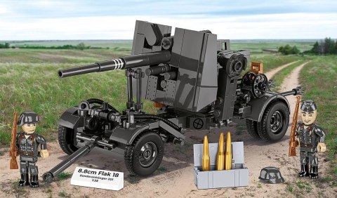 Klocki 8.8 cm flak z wózkiem 360 klocków