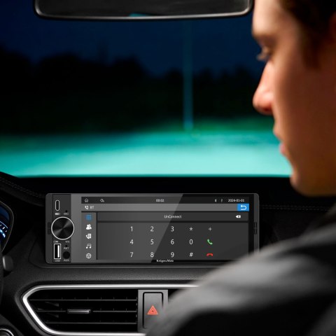 Radio samochodowe Kruger&Matz KM2016 CarPlay/AndroidAuto