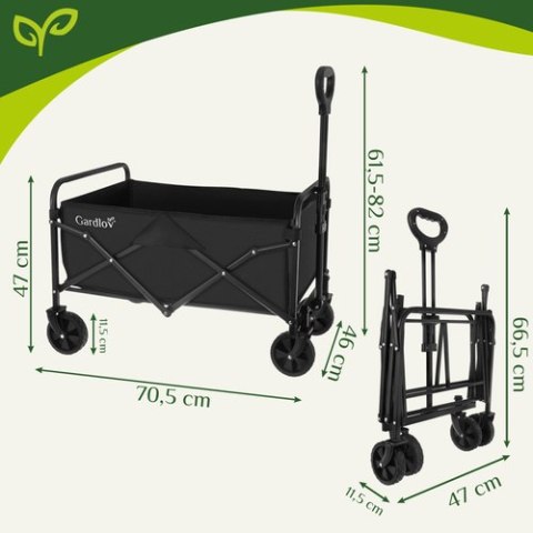 Wózek ogrodowy 69x45x49cm Gardlov