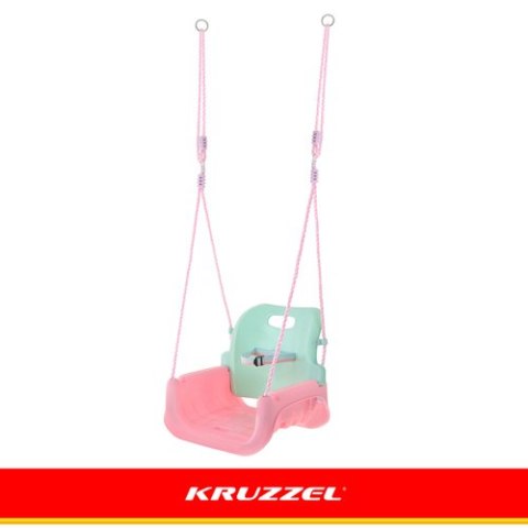 Huśtawka dla dzieci 3w1 pastelowa Kruzzel