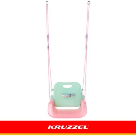 Huśtawka dla dzieci 3w1 pastelowa Kruzzel