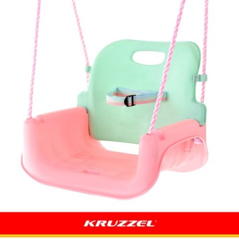 Huśtawka dla dzieci 3w1 pastelowa Kruzzel