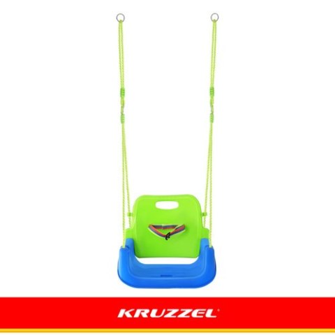 Huśtawka dla dzieci 3w1 zielono-niebieska Kruzzel