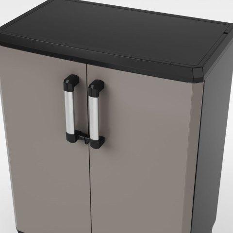 Keter Pro 249837 Niska szafa szary/czarny