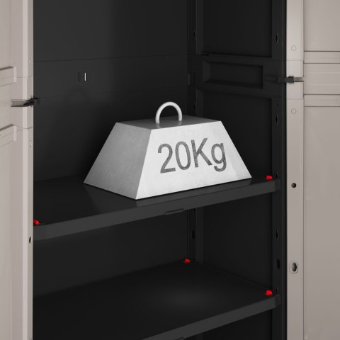 Keter Pro 249837 Niska szafa szary/czarny