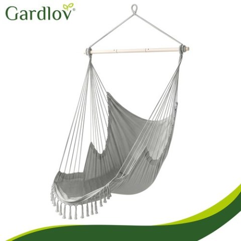 Huśtawka - fotel wiszący 210cm szary Gardlov