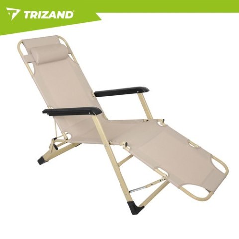 Leżak ogrodowy składany 60x177x30cm Trizand