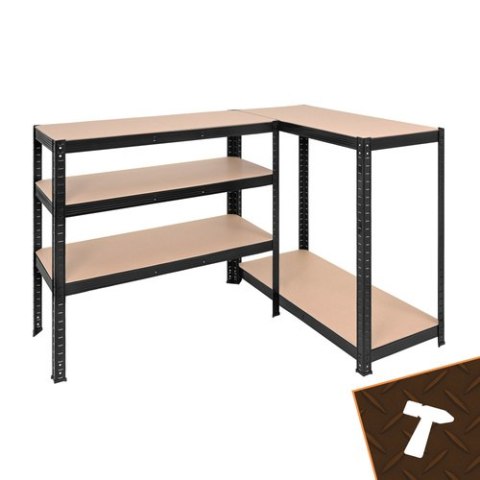 Regał magazynowy - czarny 180x90x40 Bigstren