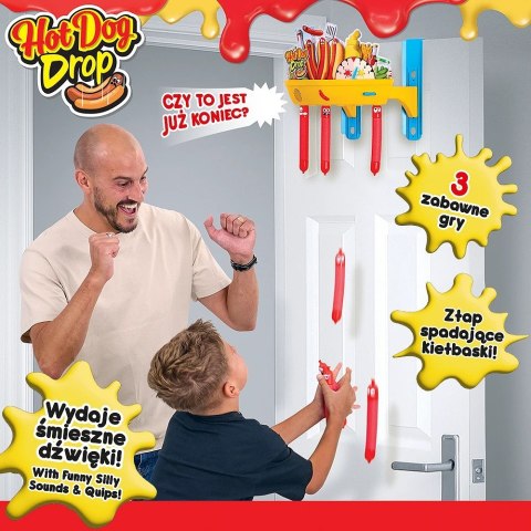 Gra hot dog drop spadające kiełbaski