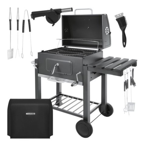 Grill ogrodowy z pokrywą 116x55x110cm Kaminer