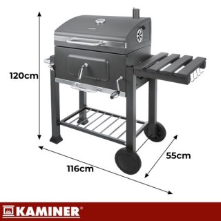 Grill ogrodowy z pokrywą 116x55x120cm Kaminer