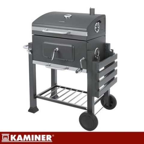 Grill ogrodowy z pokrywą 116x55x120cm Kaminer