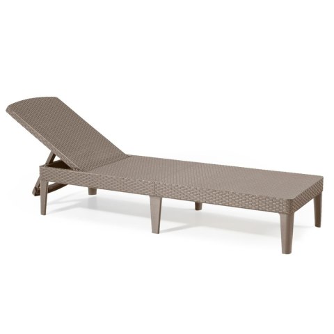 Leżak ogrodowy regulowany Jaipur Sun Lounger cappuccino