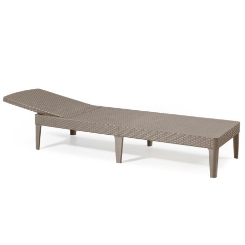 Leżak ogrodowy regulowany Jaipur Sun Lounger cappuccino