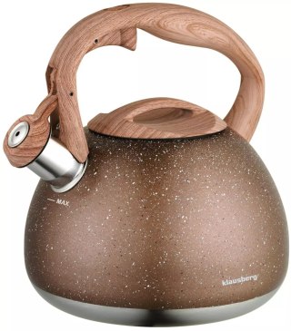 Czajnik tradycyjny 2,8l, brązowy marmurek klausberg