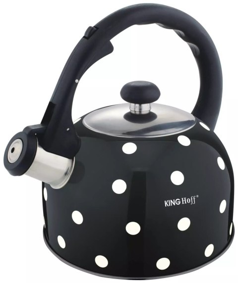 Czajnik tradycyjny, stal 2,6l w kropki kinghoff
