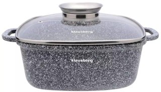 Garnek aluminium, szary marmurek 22x22cm 3,7l klausberg